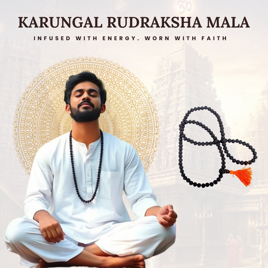 Karungali Mala – Sacred Blackwood Beads for Protection & Power