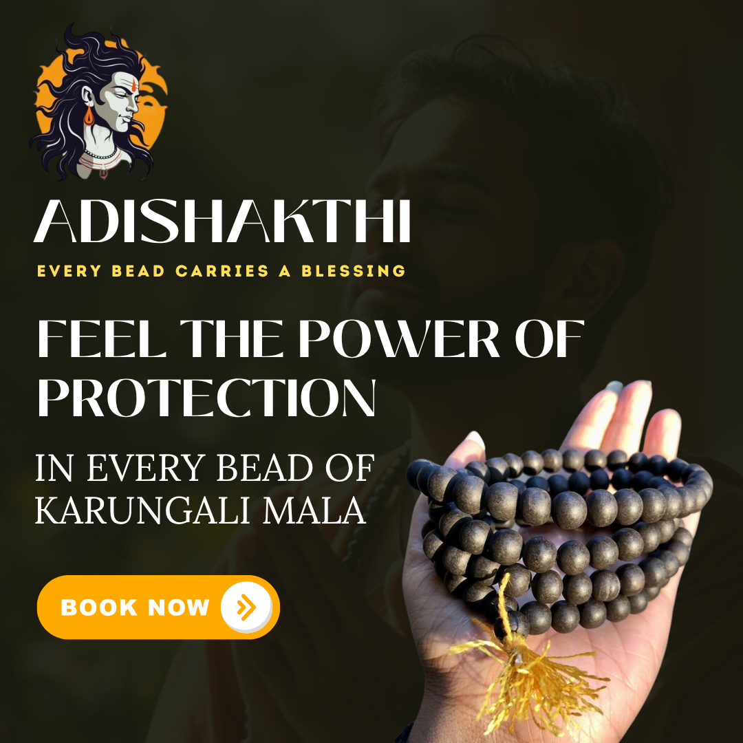 Karungali Mala – Sacred Blackwood Beads for Protection & Power